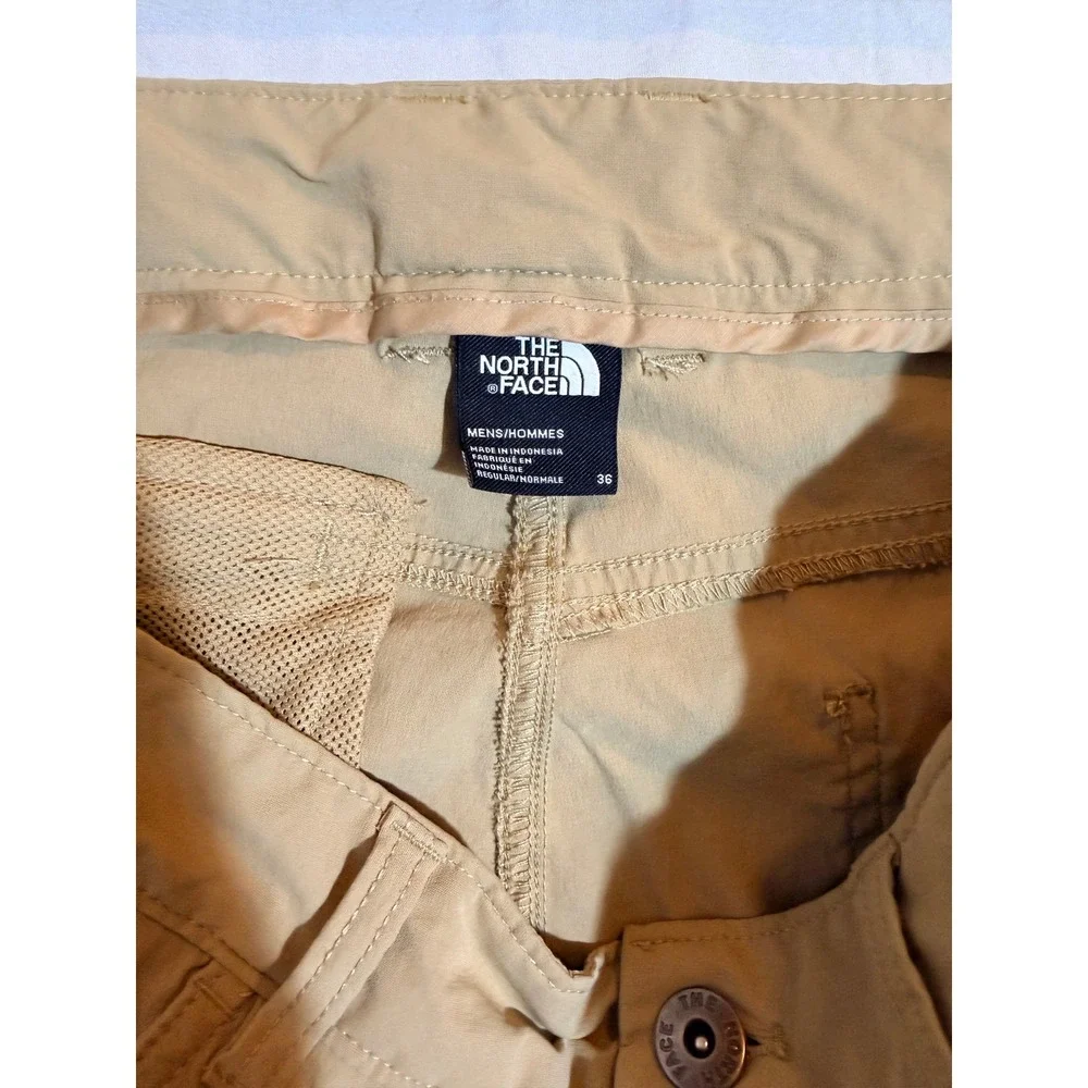 The North Face Mens Hiking Straight Leg Pants Khaki Tan Size 36x30‎